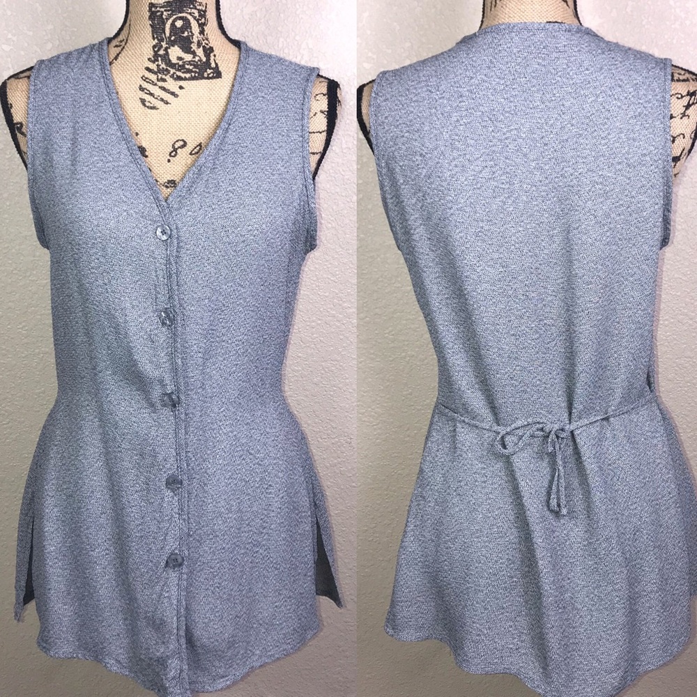 Express Grey Vintage Top